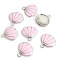 Enamel-Look Silver Gold Shell Alloy Charms in 18 Styles view 9