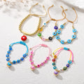 Assorted Bead Stretch Bracelets with Evil Eye Charms view 3