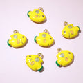 Colorful Enamel Puffer Fish Charms in Five Pictured Options view 7