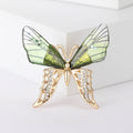 Translucent Wing Butterfly Brooch With Crystal Lower Wings view 6