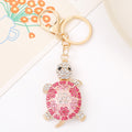 Rhinestone Turtle Keychain Gold Clasp Four Shell Colors view 4
