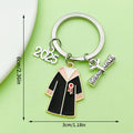Graduation Charm Keychains Featuring Flower Across 31 Pictured Variations view 6