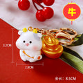 Twelve Zodiac Animal Ingot Keychains with One Assorted Style Option view 7