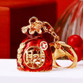 Mixed Fortune Pouch Fruit Animal Character and Auspicious Keychains view 2