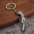 Metal Pistol-Shaped Keychains in Two Designs and Three Finishes view 8