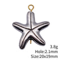Starfish Bead In Antique Silver For Jewelry Making view 3