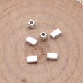 Slim Rectangular Tube Spacer Beads in Five Metal Finishes view 2