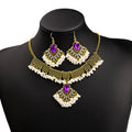 Nine Necklace and Earring Statement Jewelry Sets in Mixed Colors view 12