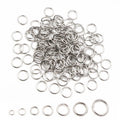 Open Jump Rings in Graduated Sizes and Two Metal Tones view 2