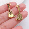 Matte Gold-Tone Guitar and Musical Instrument Metal Charms with 26 Listed Options view 8