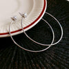 Slim Silver Hoop