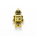 Detailed Mini Robot Metal Pendant Charm For Jewelry Making view 6
