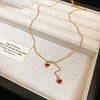 Gold Red Hearts