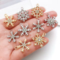 Metallic Snowflake Metal Charms with 9 Listed Options view 2