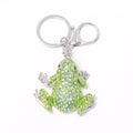 Rhinestone Frog Keychain Lobster Clasp Seven Color Options view 5