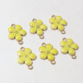 Colorful Enamel Flower Connector Charms in Eleven Options view 10