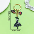Flower Charm Keychains Featuring Magenta Lipstick Across 43 Pictured Variations view 7