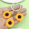 Sunflower and Flower Charm Keychains in 25 Pictured Variations for Bags and Keys view 2