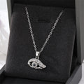 Gold and Silver Tone Crystal Geometric Eye Pendant Necklaces view 6