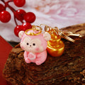 Twelve Zodiac Animal Ingot Keychains with One Assorted Style Option view 3
