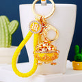 Jeweled Fortune Treasure Bowl Keychain in Four Pictured Colors view 4