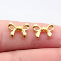 Bow Bead In Antique Silver And Bright Gold For Jewelry Making view 3