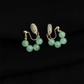 Assorted Gold Clip-On Earrings Enamel Stone Crystal view 7