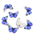 Enamel-Look And Printed Silver Gold Butterfly Alloy Charms in 20 Styles view 11