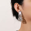 Silver White Jhumkas