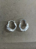 Twisted Open Hoop Earrings in Gold and Silver Tone view 6
