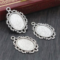 Small Oval Metal Pendant Trays in Four Finish Options view 2
