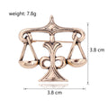 Gold Tone Flower Two Designs Metal Brooch Pin for Jackets and Lapels view 2