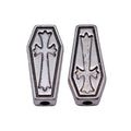 Antique Silver Metal Coffin Cross Spacer Bead For Jewelry Making view 4