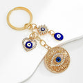 Evil Eye Filigree Keychain with Rhinestone Charms and Beads view 12