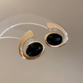 Gold Resin Oval Curl Stud Earrings Collar Necklaces 6 Styles view 10