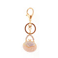 Rhinestone Handbag Keychain With Pearl-Like Beads, 10 Styles view 5