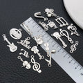Black Musical Instrument and Guitar Metal Charms with 26 Listed Options view 3