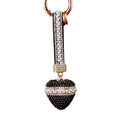 Pearl Band Crystal Heart Keychains in Fourteen Strap and Plain Colors view 5