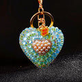 Cat Eye Heart Keychains in Eight Colors with Fortune Loop Options view 9