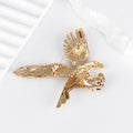 Gold Tone Eagle Enamel Metal Brooch Pin for Jackets and Lapels view 3