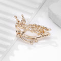 Butterfly Pearl Look Metal Brooch Pin 5.5 x 3.5 cm view 3