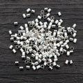 Tiny Rectangular Crimp Beads in Multiple Metal Finishes view 4