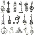 Music Antique Silver Guitar Metal Charms with 18 Listed Options view 6