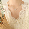 Letter W Pendant Necklace Pavé Zircon Cable Chain Gold Steel view 7