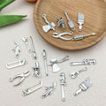 Antique Silver Hand Tool Metal Charms with 10 Listed Options view 2