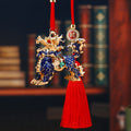 Crystal Qilin Rearview Mirror Tassel Car Ornaments in Four Options view 8