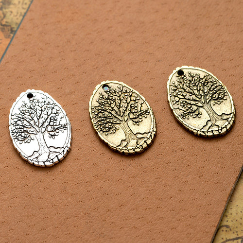 Close product view showing the oval tree of life details
