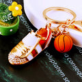 Basketball Shoe Keychains with Braided Loops and Two Loop Only Options view 7