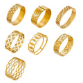 Geometric Openwork Hinged Bracelets in Ten Polished Styles view 5