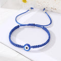 Braided Cord Blue Evil Eye Adjustable Bracelets in Four Designs view 5